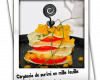 Carpaccio de surimi en mille feuille