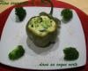 Flan courgette et brocoli dans sa coque verte