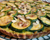 Tarte à la courgette et aux amandes effilées