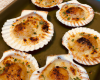 Coquilles Saint-Jacques gratinées au four