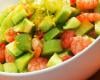 Salade de crevettes et avocat au Carré Frais en verrines