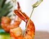 Brochettes de gambas à l'ananas et menthe