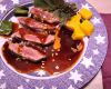 Magret de canard sauce miel et sapin