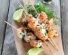 Brochettes de langoustines