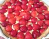 Tarte aux fraises traditionnelle à la crème pâtissière