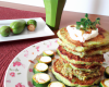 Pancakes de courgettes et brousse