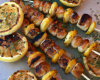 Brochettes de noix de Saint-Jacques au romarin et citron à griller