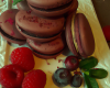 Macarons au chocolat parfumé au thé aux fruits rouges