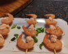 Brochettes de crevettes au barbecue