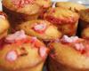 Muffins aux pralines roses rapides