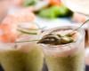 Mousse d'asperges aux crevettes