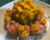 Tartare de saumon et mangue