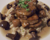 Risotto aux cèpes et sauce au foie gras