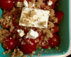 Crumble à la tomate et feta