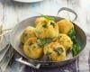 Boulettes pomme de terre épinard et crème parmesan