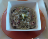 Le risotto lardons champignons