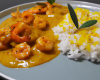 Riz aux crevettes et au curry