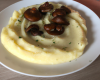 Purée de patates douces et champignons