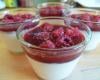 Panna cotta aux framboises