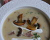 Velouté de champignons au gingembre et jambon de canard