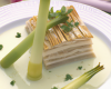 Millefeuille de poireaux primeurs aux moules