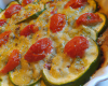 Courgettes et tomates en gratin