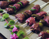 Brochettes de bœuf en robe de shiso