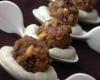 Boulettes d'agneau aux saveurs méditerranéennes sur lit de chantilly au pesto