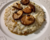 Noix de Saint Jacques sur risotto de cèpes