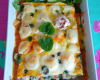 Lasagnes froides aux fruits de mer avec fromage aux herbes