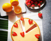 Cheesecake aux fraises et citron