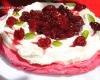 Pavlova très girly aux cerises