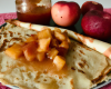 Compotée de pommes et crêpes au beurre de salidou