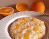 Riz au lait, orange et sablé breton