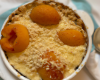 Crumble d'abricot à la crème pâtissière