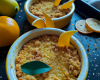 Crumble Mangue Passion zestes de clémentine