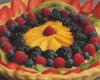 Tarte multicolore et surprise aux fruits