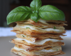 Mille-feuille au croustillant de basilic