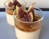 Panna cotta en verrine au foie gras et figue séchée saveur réglisse