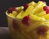 Salade d'ananas à la verveine et à la liqueur Grand Marnier