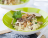 Risotto d'agneau aux champignons