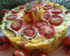 Cake à la courgette aux fromages et tomates confites