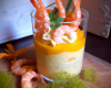 Verrine mimosa aux crevettes