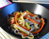 Tagliatelles de légumes en wok