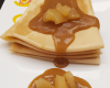 Crèpes aux poires sauce caramel