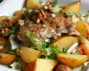 Salade de lapin aux pommes de terre et noisettes