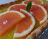 Tarte à l'orange et pamplemousse