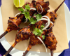 Brochette de lapin tandoori