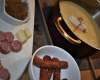 Fondue au Val de Loue et saucisse de Morteau