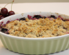 Crumble aux cerises classique